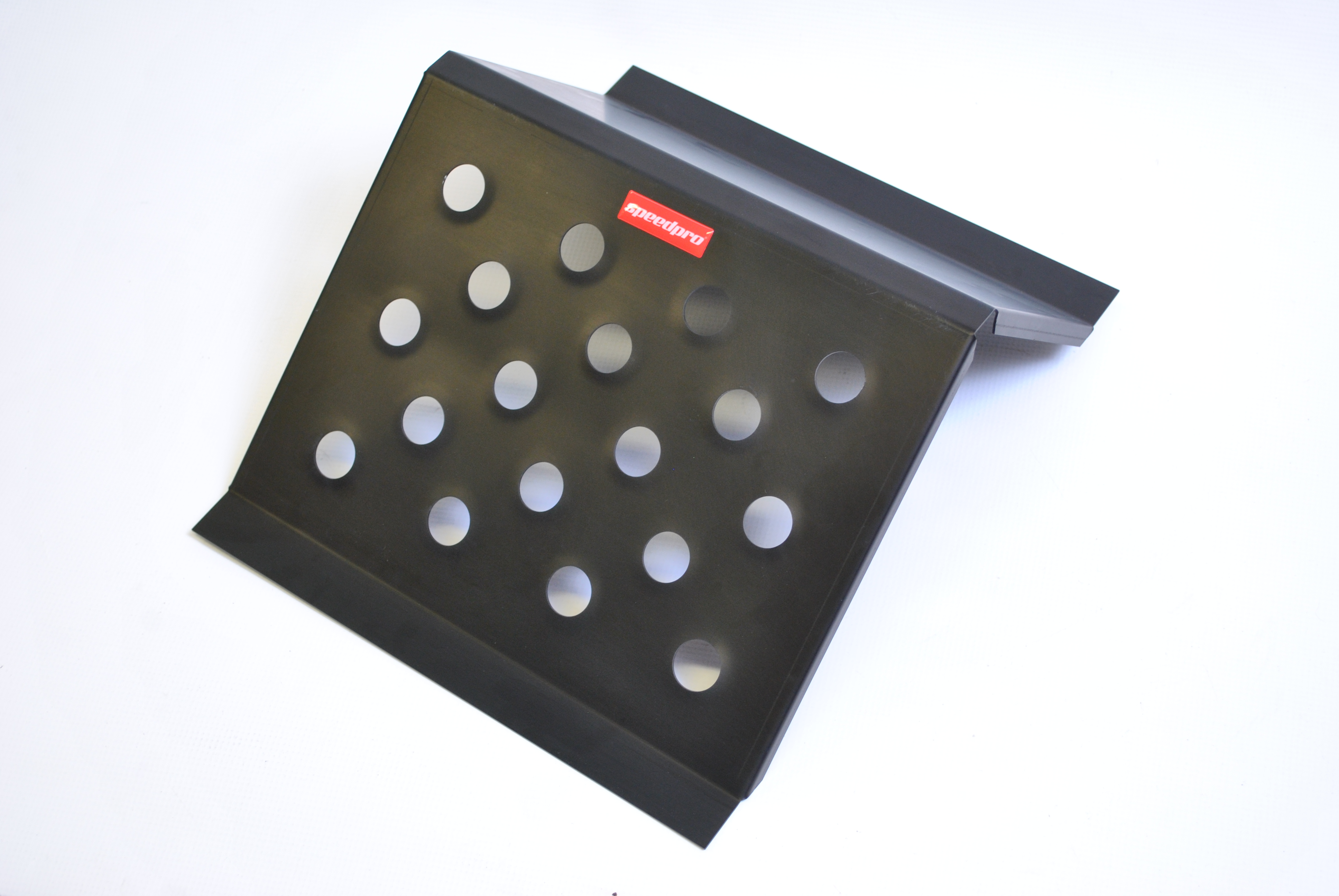 ALU podložka/opěrka pro spolujezdce – Viking-kulaté otvory - BLACK LINE - 3