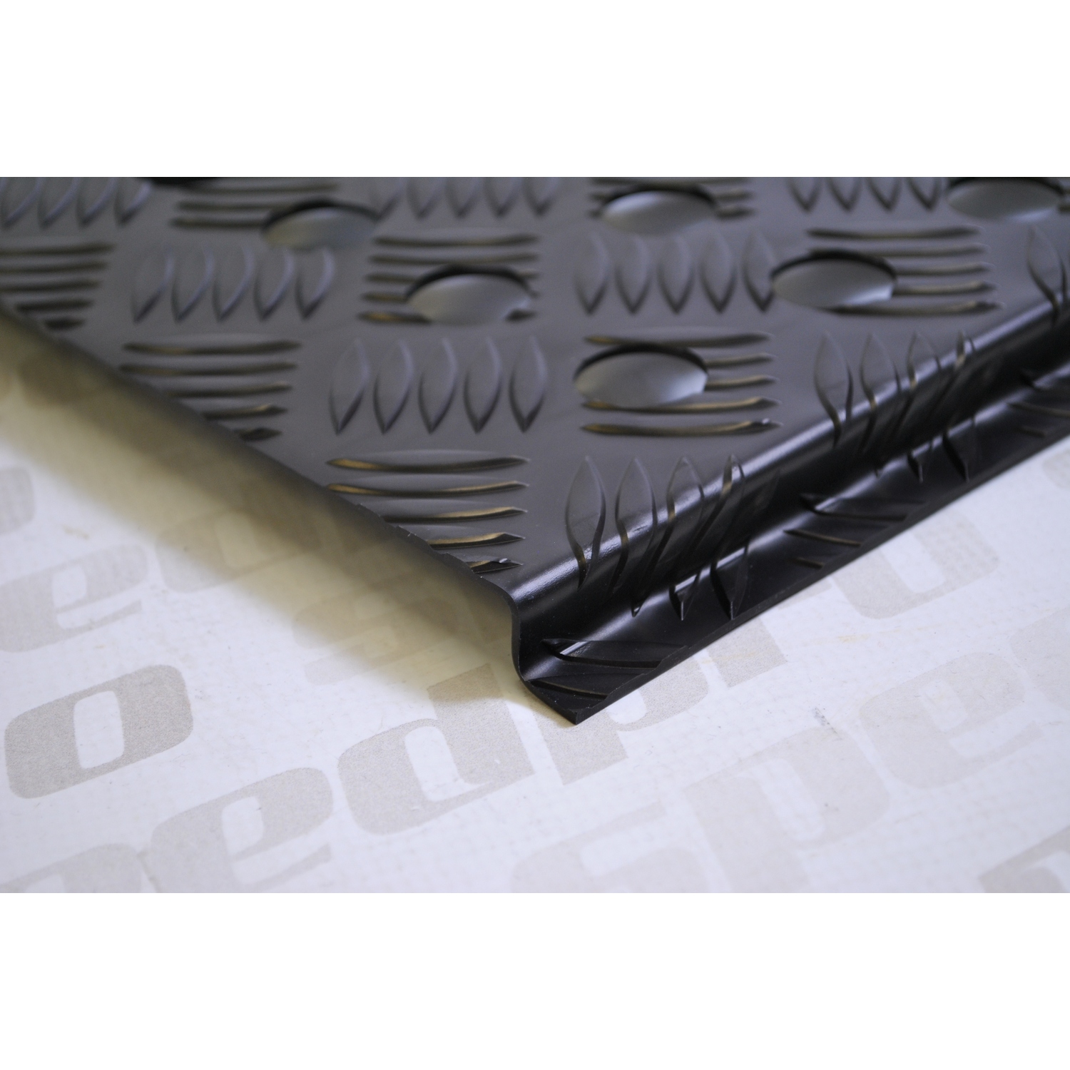 ALU podložka pod nohy řidiče/spolujezdce slza - BLACK LINE - 2