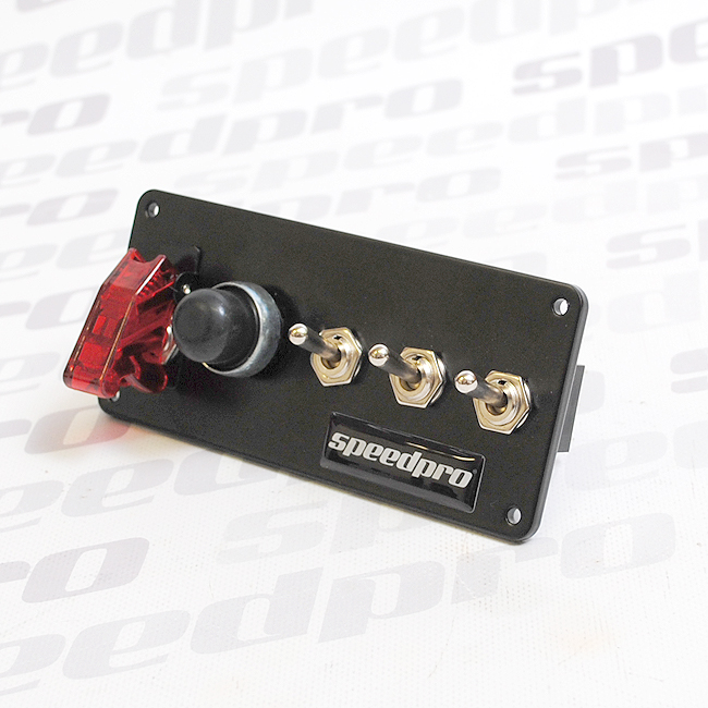 Speedpro startovací panel, 4x spínač, 1x startovací tlačítko - ALU - 2